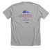 Celebrating 40 Years, a Athletic Heather Premium Unisex Tee (back-view)