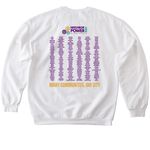 NPI 2026 shirt-white, a White Softstyle Crewneck Sweatshirt (back-view)