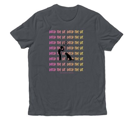 Ditch The Sit - Pink & Yellow, a Terrain Grey Allmade Organic Cotton Unisex Tee