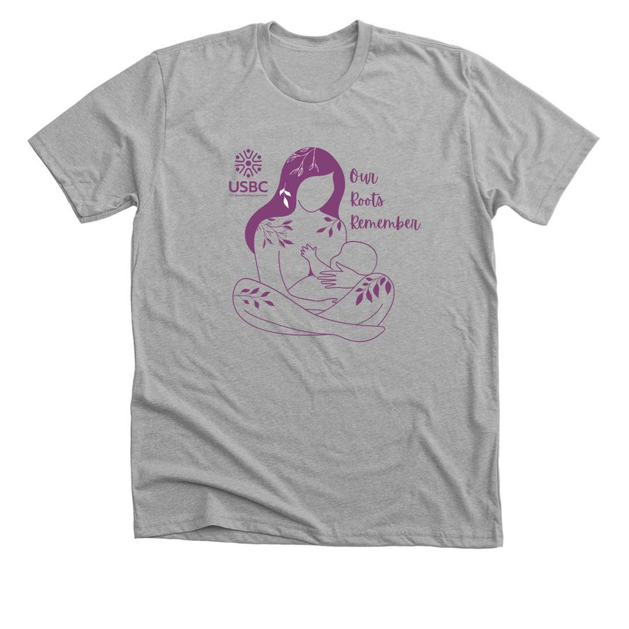 Our Roots Remember, a Athletic Heather Premium Unisex Tee