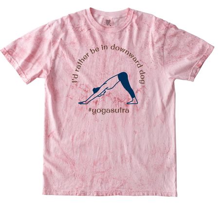 I'd rather be in downward dog&nbsp;, a Clay Comfort Colors Colorblast Tee