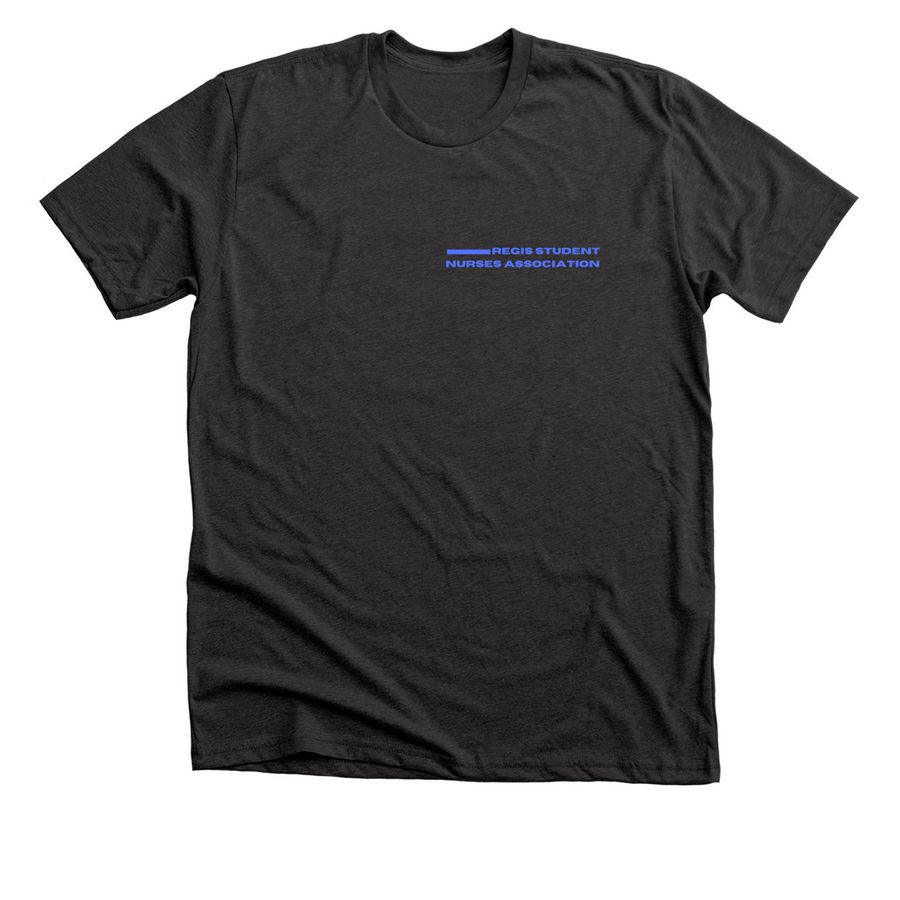 Stylized RSNA Design, a Dark Grey Heather Premium Unisex Tee