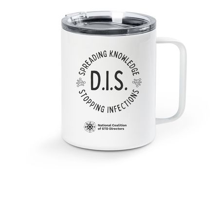 Spreading Knowledge, a White Stainless Steel Travel Mug