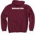 Multimedia Custom Shirt, a Maroon Pullover Hoodie (back-view)