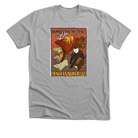 33rd Animal Law Conference Tee- Exclusive, a Athletic Heather Premium Unisex Tee