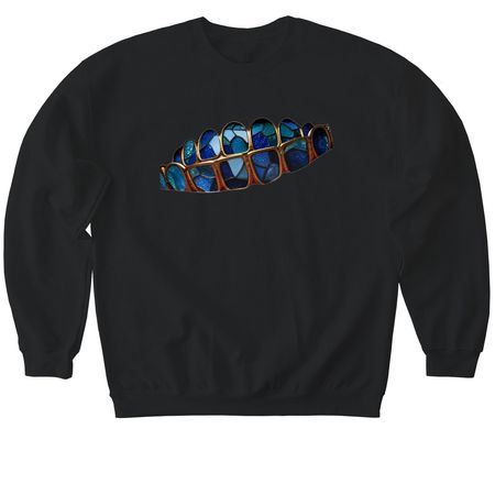 homeboy megachurch album merch, a Black Softstyle Crewneck Sweatshirt