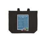 South Sound Book Crawl 2026 Tote, a Deep Black Cotton Canvas Tote Bag (back-view)