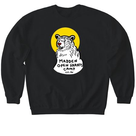 2026 Madden Open Hearts Camp Shirt, a Black Softstyle Crewneck Sweatshirt
