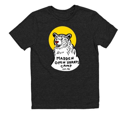 2026 Madden Open Hearts Camp Shirt, a Space Black Allmade Youth Eco Triblend Tee