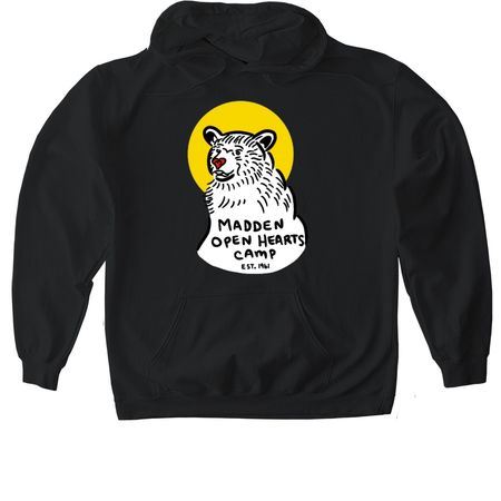 2026 Madden Open Hearts Camp Shirt, a Black Gildan Softstyle Pullover Hoodie