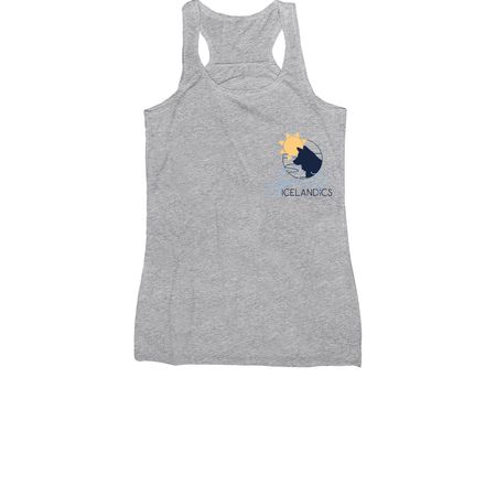 Apricity pocket logo + back, a Athletic Heather Women's Racerback