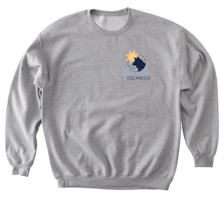 Apricity pocket logo + back, a Sport Grey Softstyle Crewneck Sweatshirt
