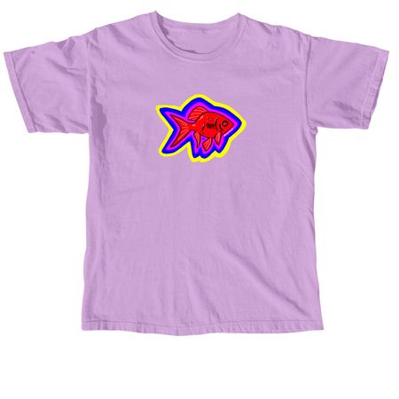 Graffiti Goldfish, a Neon Violet Comfort Colors Unisex Tee