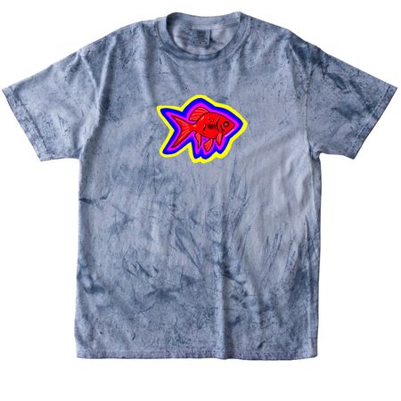 Graffiti Goldfish, a Ocean Comfort Colors Colorblast Tee