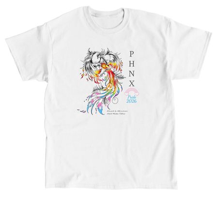 PHNX Clinic Pride 2026 Edition, a White Classic Unisex Tee
