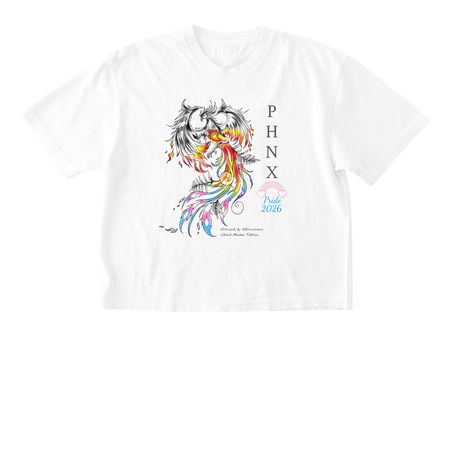 PHNX Clinic Pride 2026 Edition, a White Comfort Colors Boxy Tee