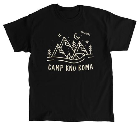 Mountains, Trees and Stars, a Black Classic Unisex Tee
