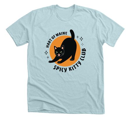 HART Spicy Kitty Club, a Heather Ice Blue Premium Unisex Tee