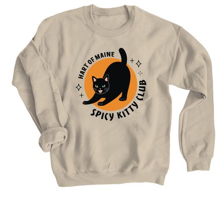 HART Spicy Kitty Club, a Sand Crewneck Sweatshirt