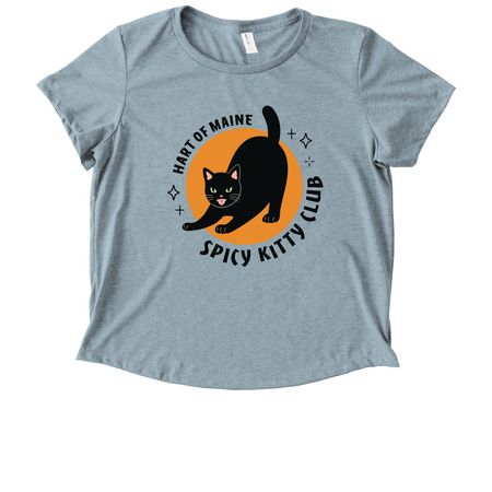 HART Spicy Kitty Club, a I Like You Blue Allmade Eco Triblend Women?s Scoop Neck Tee