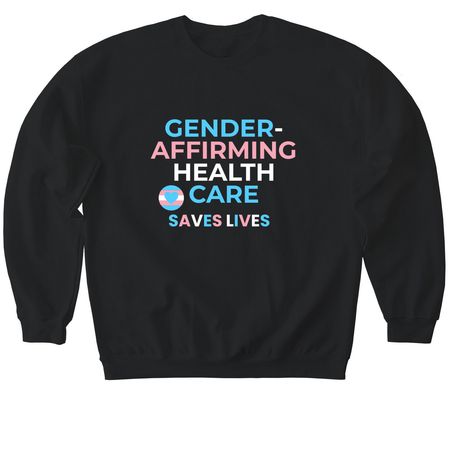 GAC Saves Lives Clothing&nbsp;, a Black Softstyle Crewneck Sweatshirt