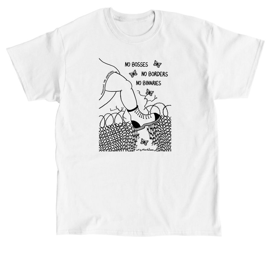 MSF No BBB Apparel - Black on White, a White Classic Unisex Tee