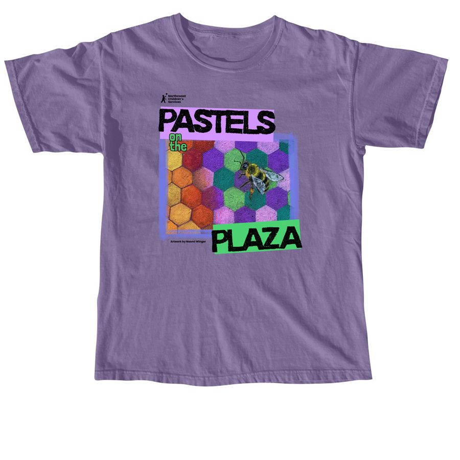 Pastels on the Plaza 2026, a Grape Comfort Colors Unisex Tee
