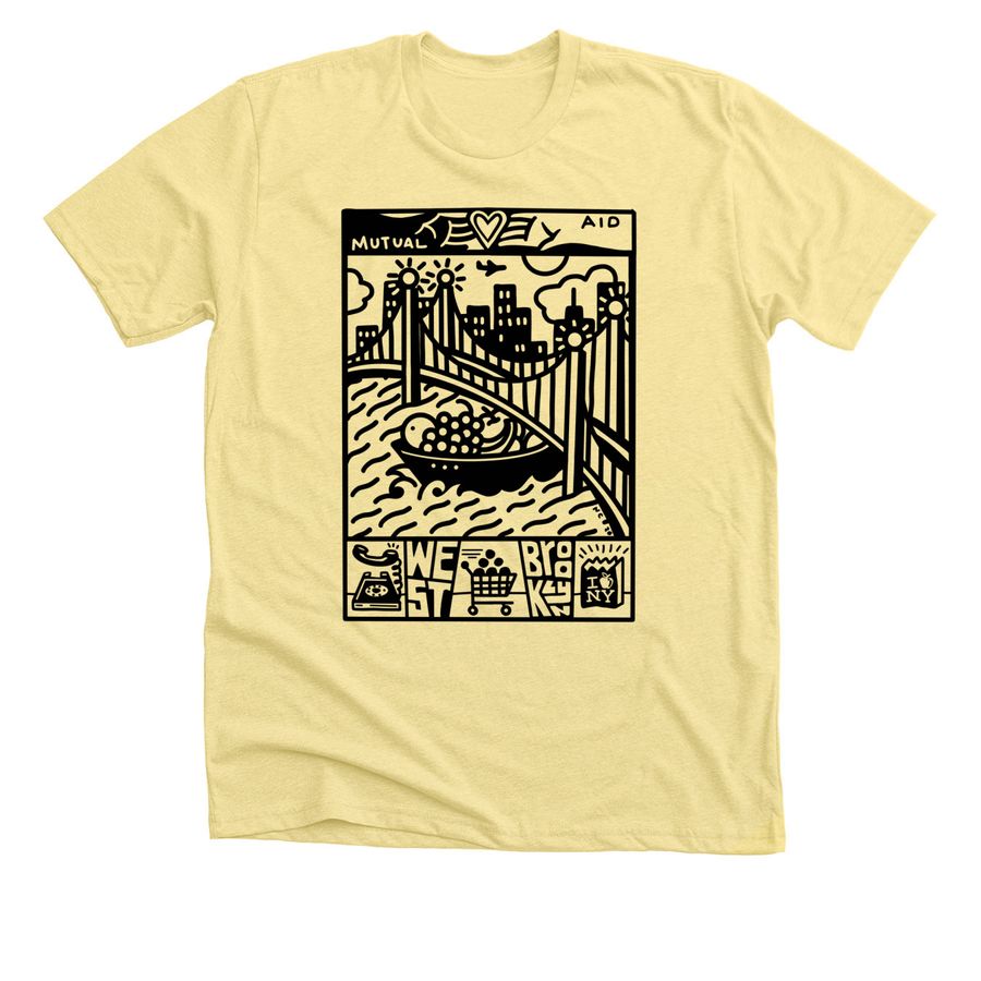 Waterfront by Noel, a Heather Yellow Gold Premium Unisex Tee