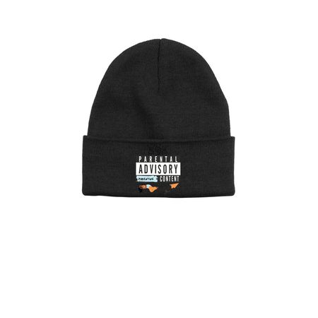 P. A. Parental Beanie, a Black Printed Base Camp Beanie