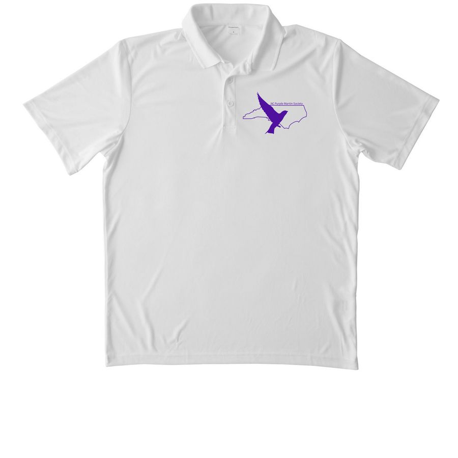 NCPMS Polo (White or Silver), a White Unisex Performance Polo