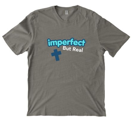 Imperfect but Real, a Driftwood Grey Allmade Organic Cotton Mineral Dye Tee