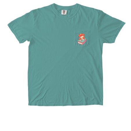 Libraries! The Original Data Centers, a Seafoam Comfort Colors Pocket Tee