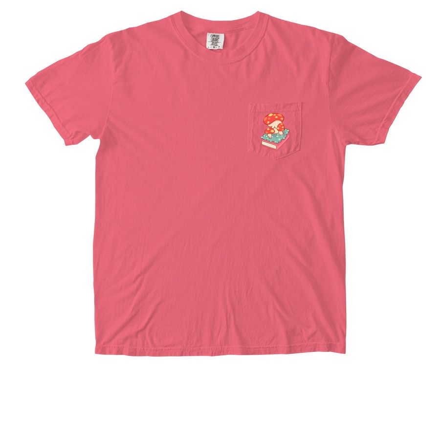 Libraries! The Original Data Centers, a Watermelon Comfort Colors Pocket Tee