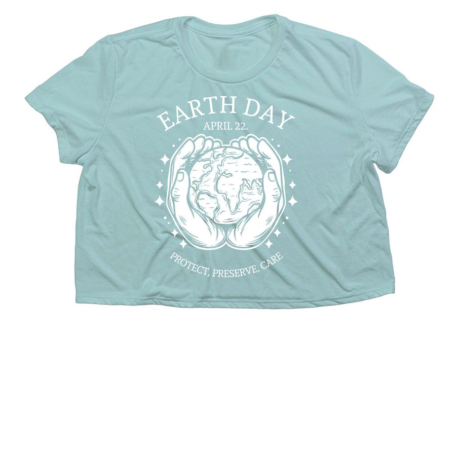 Hurricane Helene Relief Fundraiser, a Dusty Blue Women?s Flowy Cropped Tee