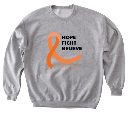 Leukemia Awareness, a Sport Grey Softstyle Crewneck Sweatshirt