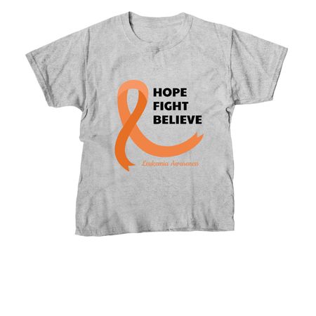 Leukemia Awareness, a Sport Grey Youth Unisex Tee