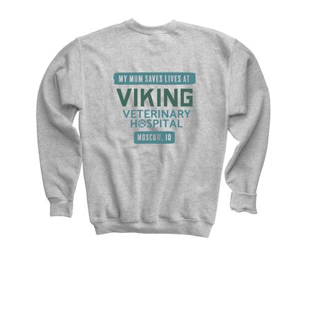 My Mom Saves Lives - Youth Tops, a Sport Grey Youth Crewneck Sweatshirt
