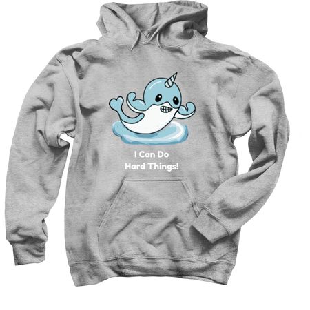 Marshmallow Can Do Hard Things!, a Sport Grey Pullover Hoodie