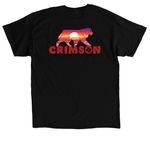Crimson MAS, a Black Classic Unisex Tee (back-view)