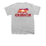 Crimson MAS, a Sport Grey Youth Unisex Tee (back-view)