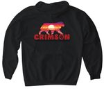 Crimson MAS, a Black Gildan Softstyle Pullover Hoodie (back-view)
