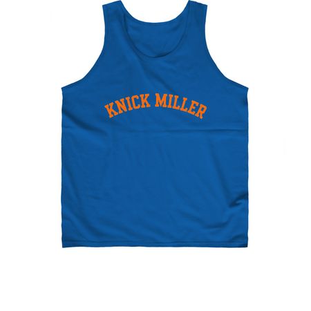 KNICK MILLER, a Royal Blue Classic Unisex Tank Top