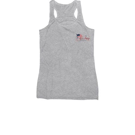 4th of July, a Athletic Heather Women's Racerback
