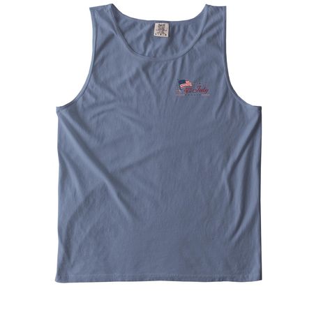 4th of July, a Blue Jean Comfort Colors Tank Top