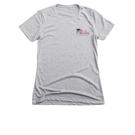 4th of July, a Dark Heather Grey Women's Slim Fit Tee