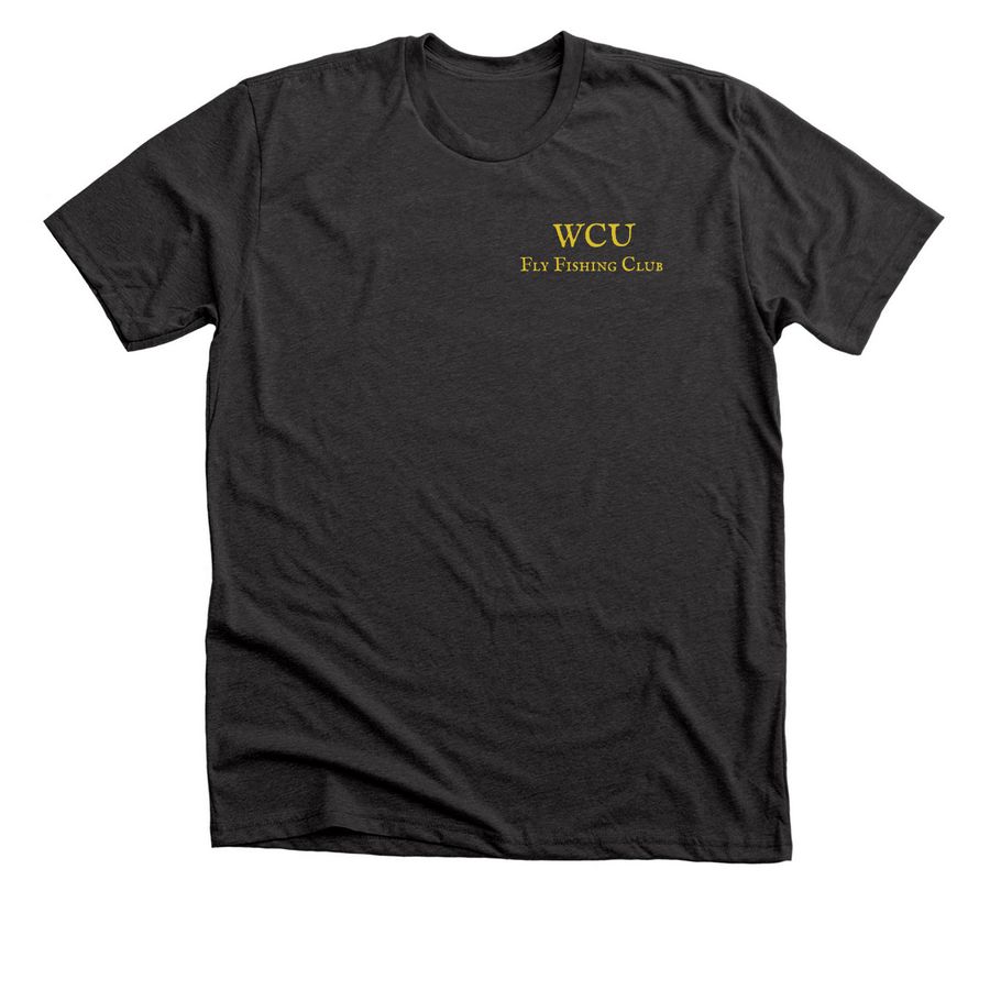 2026 Fly Fishing Club T-Shirt, a Dark Grey Heather Premium Unisex Tee