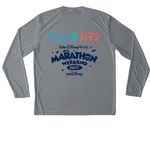 Walt Disney World Marathon Weekend ?27, a Grey Concrete Unisex Performance Long Sleeve Tee (back-view)