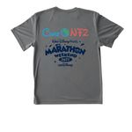 Walt Disney World Marathon Weekend ?27, a Grey Concrete Heather Youth Performance Tee (back-view)