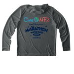 Walt Disney World Marathon Weekend ?27, a Dark Smoke Grey UV Performance Long Sleeve Hoodie (back-view)