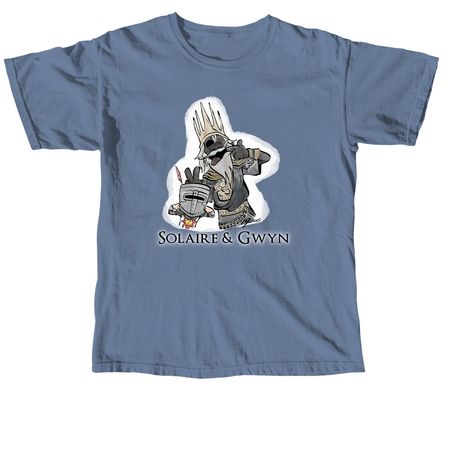 Solaire and Gwyn, a Blue Jean Comfort Colors Unisex Tee